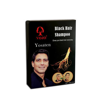 vojo hiar dye shampoo ginseng extract 5 Mins Hair Dye 100% Gery Hair Coverage  Black Hair Color Shampoo