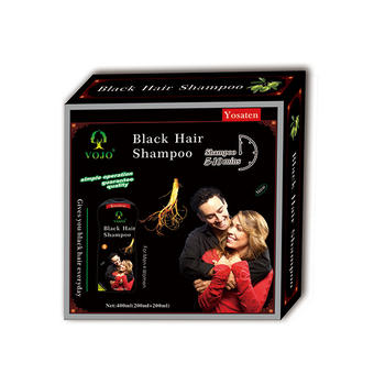vojo hair dye shampoo  Ginseng Ammonia Free Healthy black hair shampoo Herbal Hair Color Change black Hair Dye Shampoo in Pakistan market